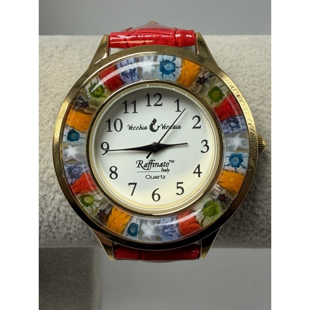 Vecchia Venezia Raffinato New Battery Ladies Watch 37MM 7.5" Leather Band